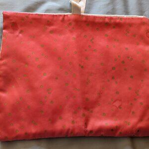 Elsa Schiaparelli silk satin lingerie pouch 8"X10", vintage from the 50s. Rare!